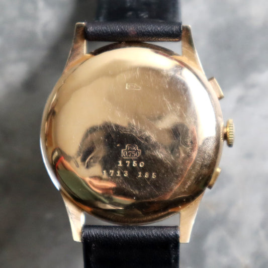 Rare Chronographe Suisse Chronograph 18k Rose Gold Collector Watch