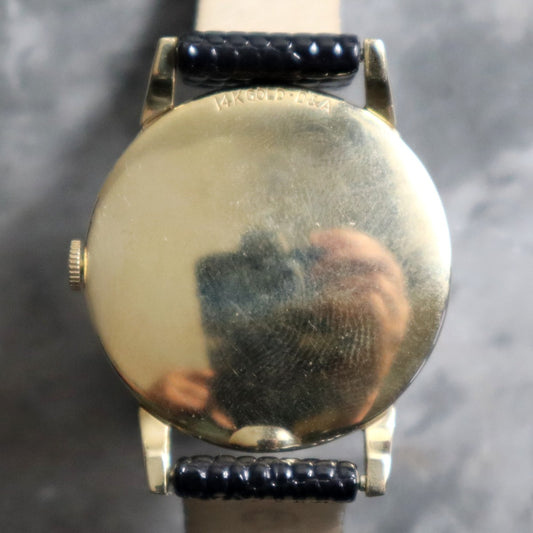 Lecoultre 14k Sub Seconds Large Cased