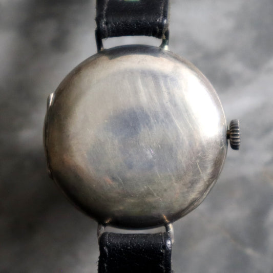 Very Early Omega Wrist Watch circa 1903 Silver Cased