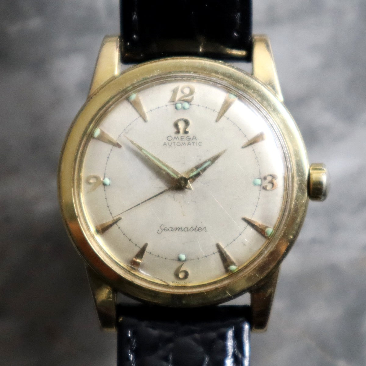 Omega Seamaster 2577-7 1952 Cal 1030 14k Gold Capped Auto
