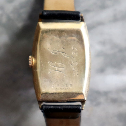 Rolex 2387 Vintage 9k Gold Late 1920's Original Dial