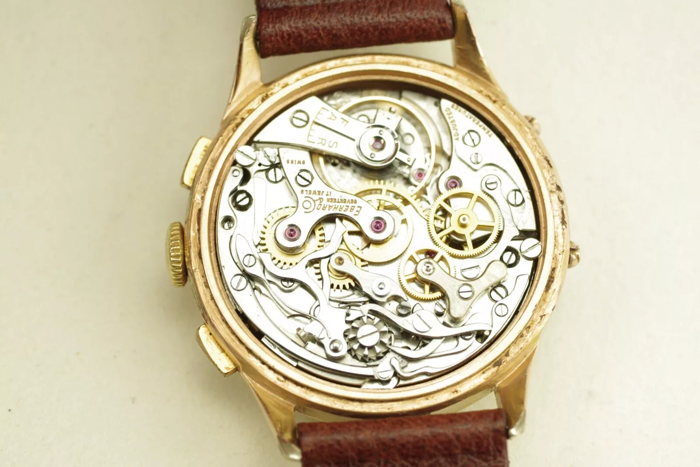 Eberhard & Co Dato Compax Triple Date Chrono 1950's Just Serviced