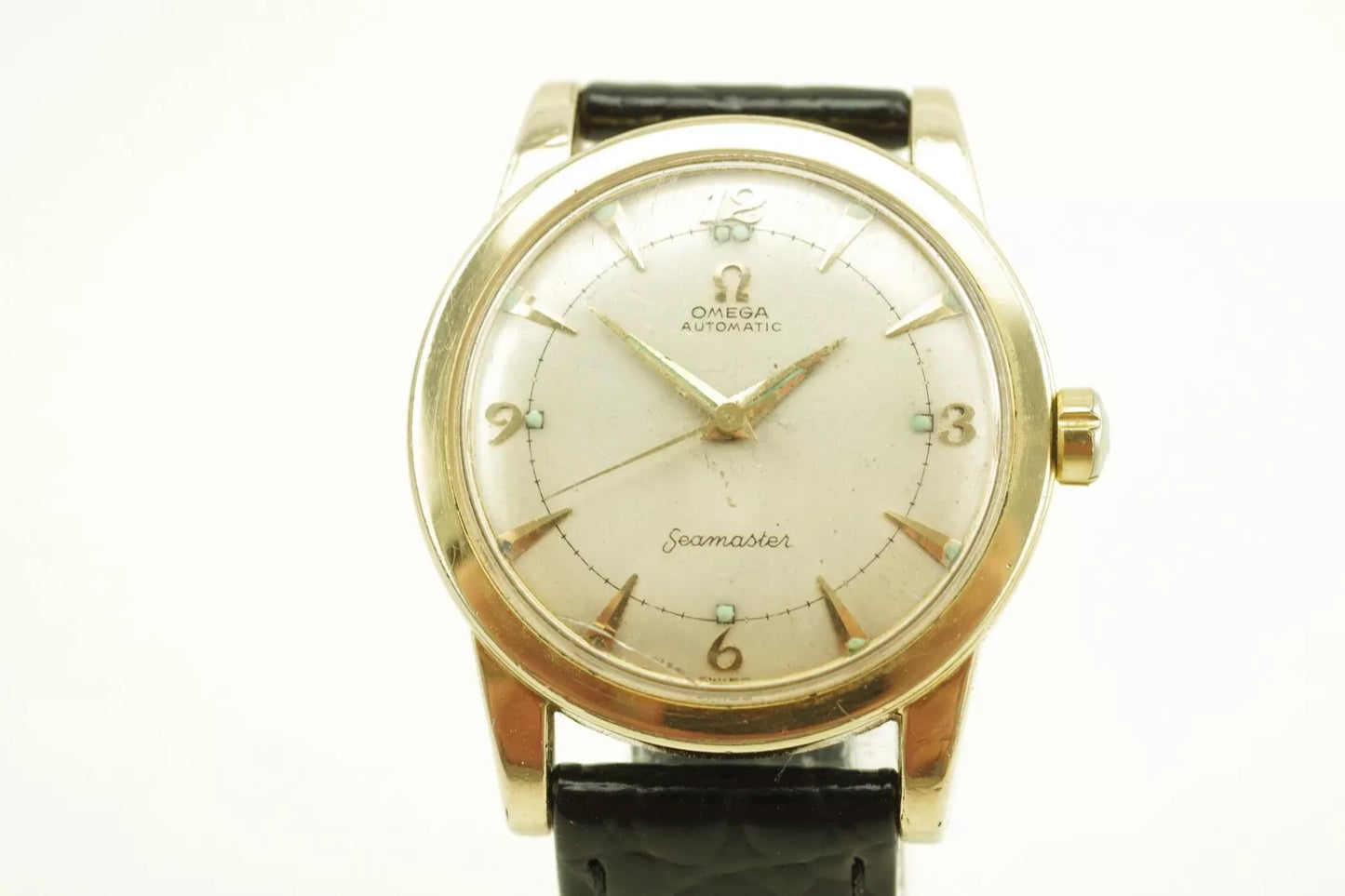Omega Seamaster 2577-7 1952 Cal 1030 14k Gold Capped Auto
