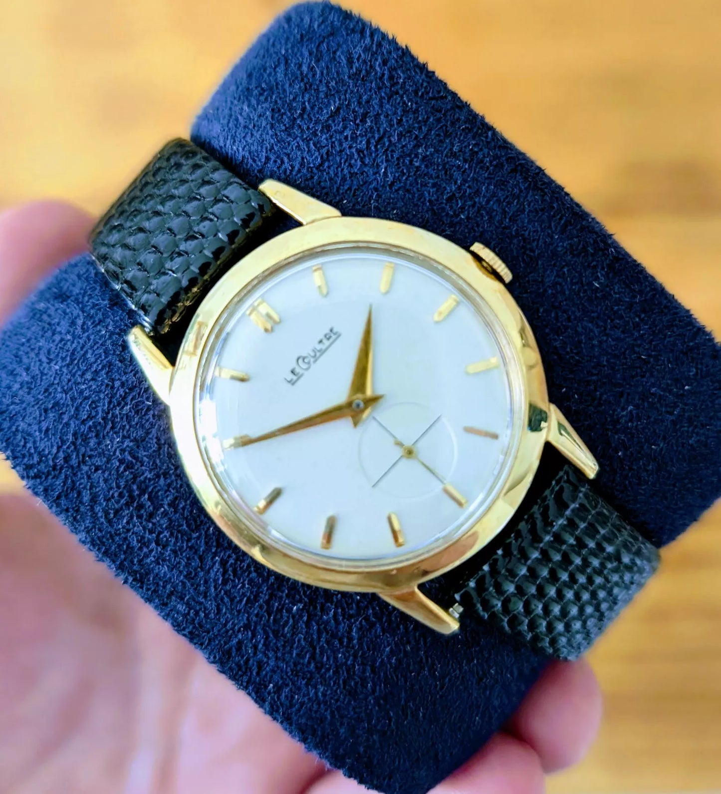 Lecoultre 14k Sub Seconds Large Cased