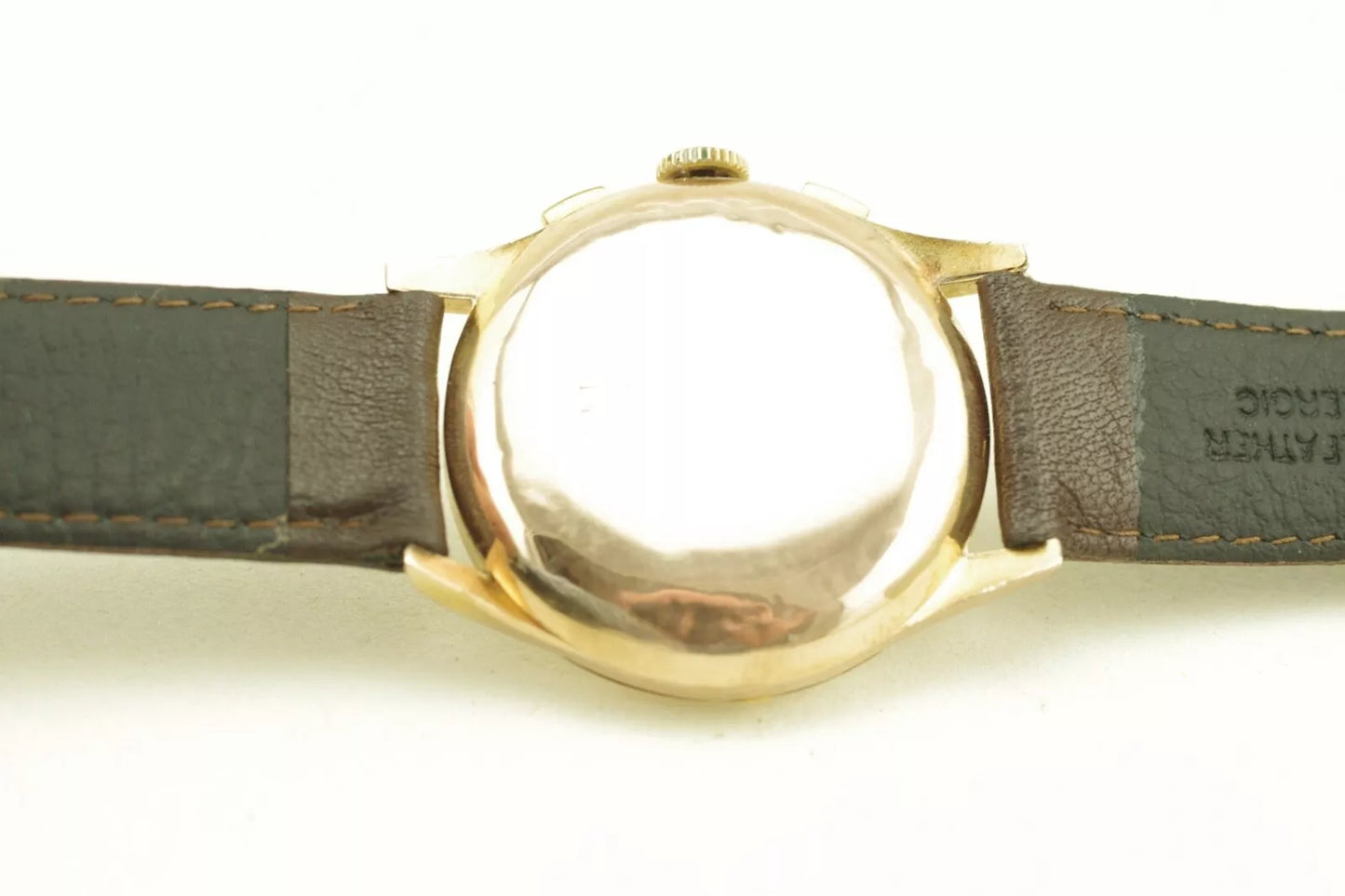 Vintage Chronograph Suisse Large Case 18k Serviced and Warranted