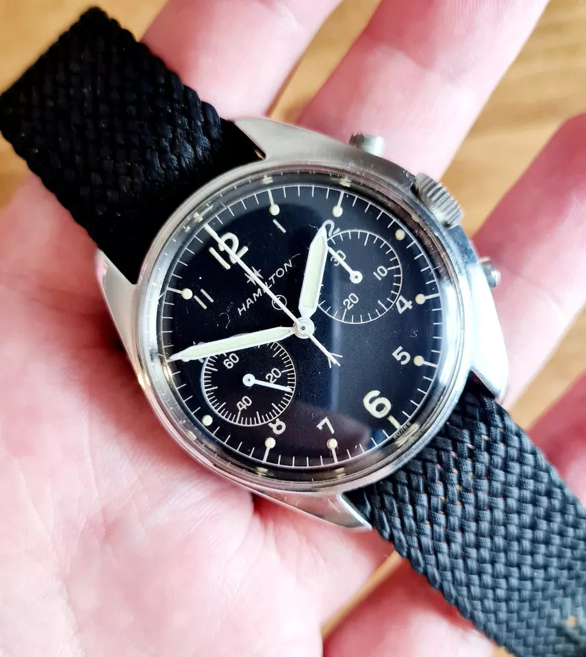 Hamilton British Military RAF "Fab Four Chronograph with Warranty