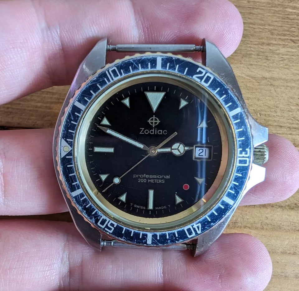 1995 Zodiac Professional Red Dot Divers Watch