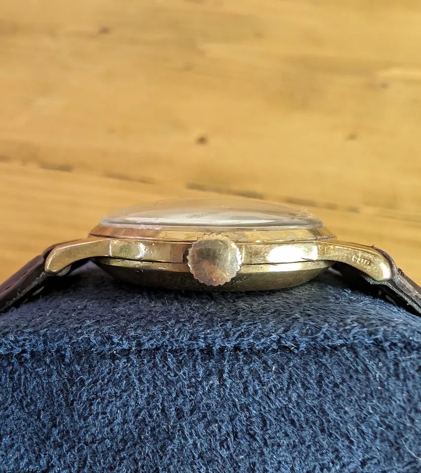 Vintage Tudor 1953 Solid 9k Gold Fantastic Linen Dial | Serviced