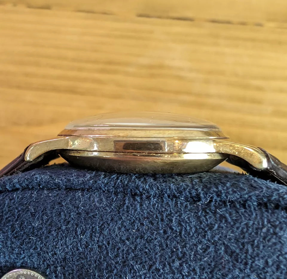 Vintage Tudor 1953 Solid 9k Gold Fantastic Linen Dial | Serviced