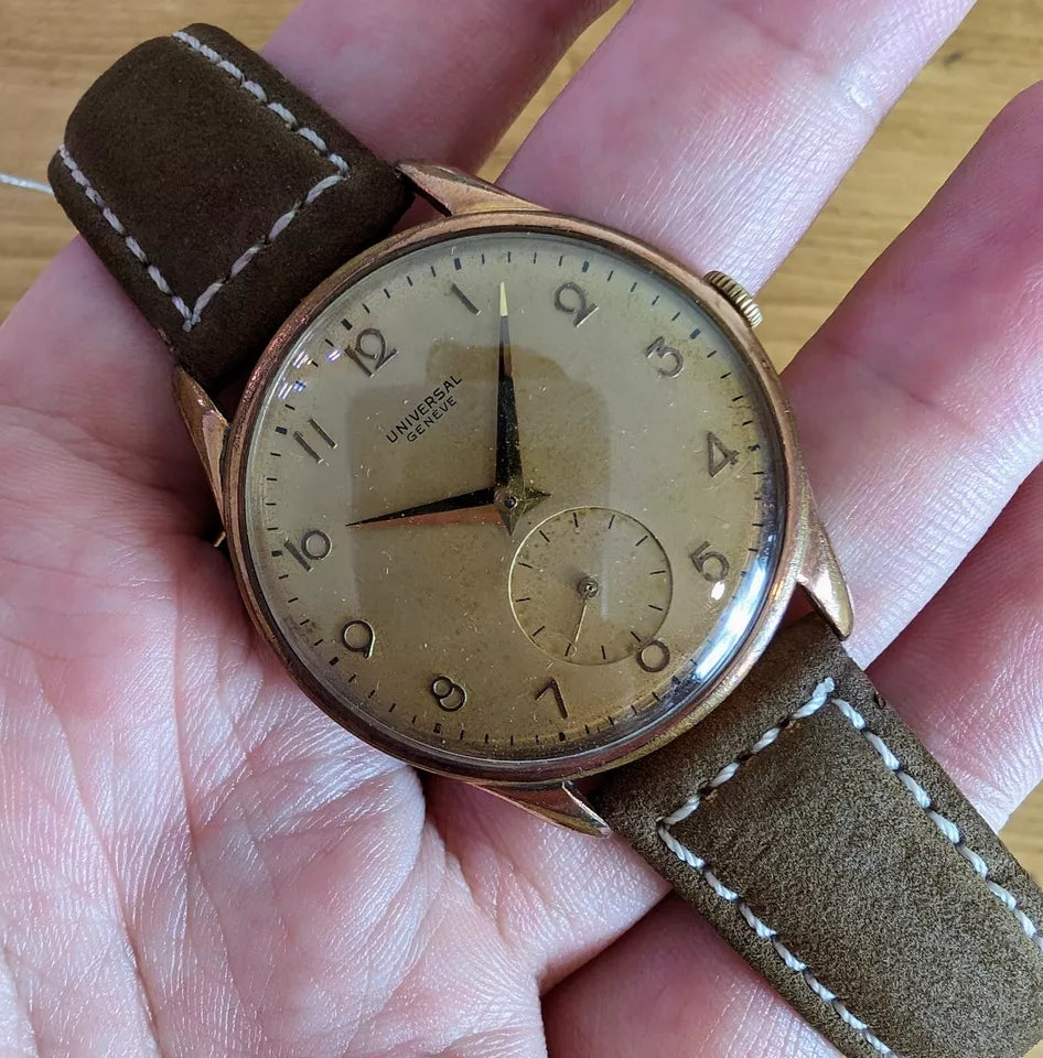 Universal Geneve Sub Second Gold Plated 1950s
