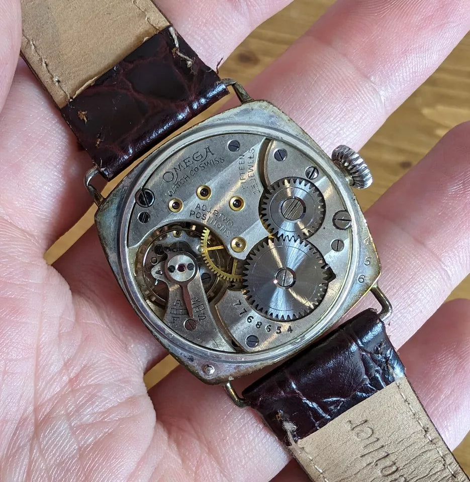1929 Omega Solid Silver Dennison Cased | Douglas Dudley