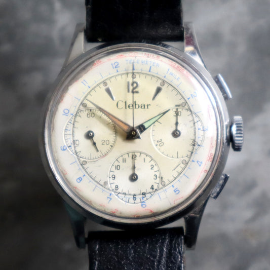 Clebar Vintage Chronograph 1950's Valjoux 72 - Serviced and Warranted