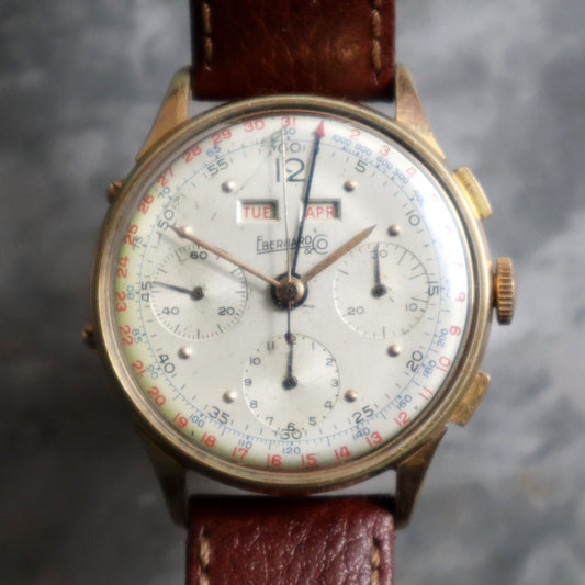 Eberhard & Co Dato Compax Triple Date Chrono 1950's Just Serviced