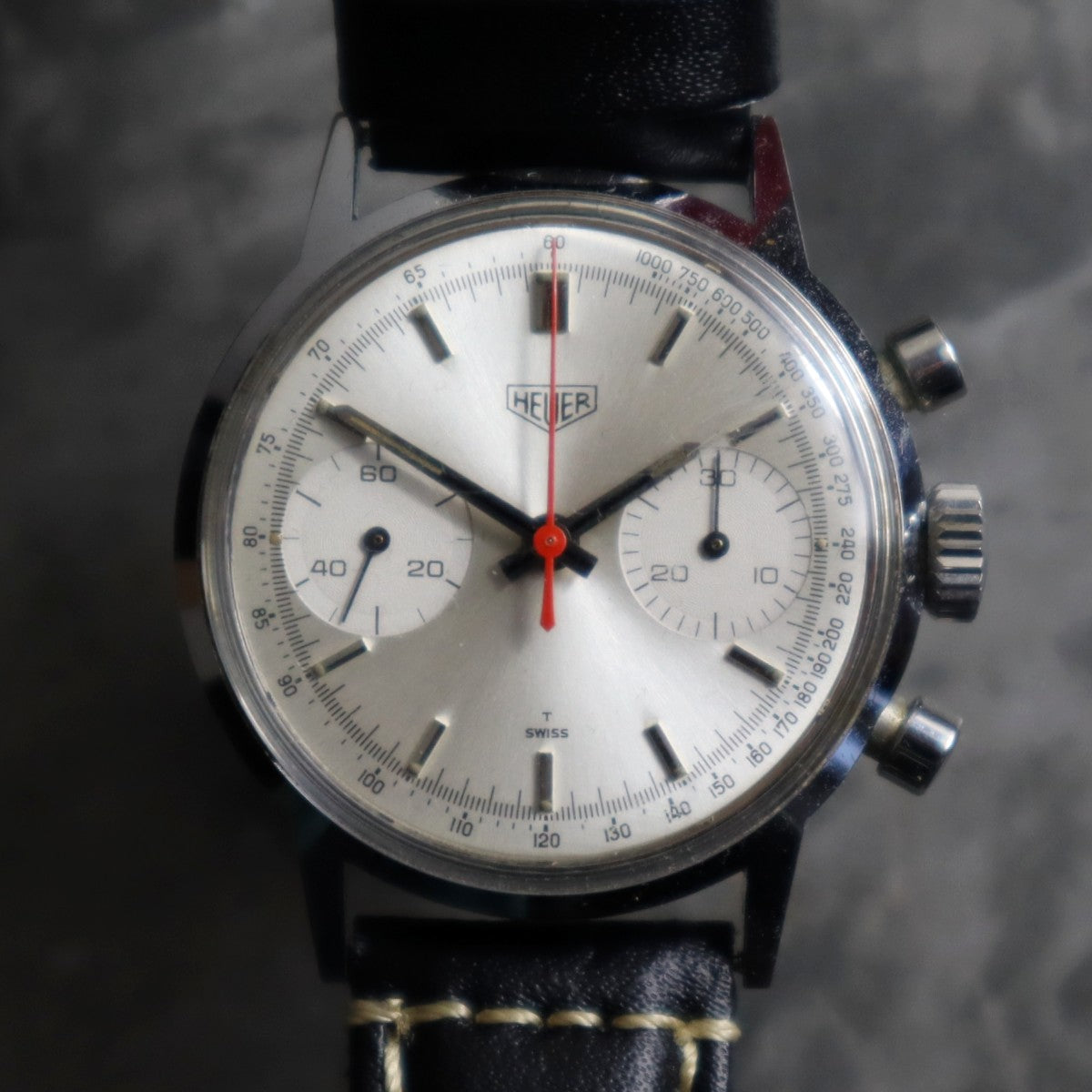 Heuer 73321 Valjoux 7733 Serviced and Original Box