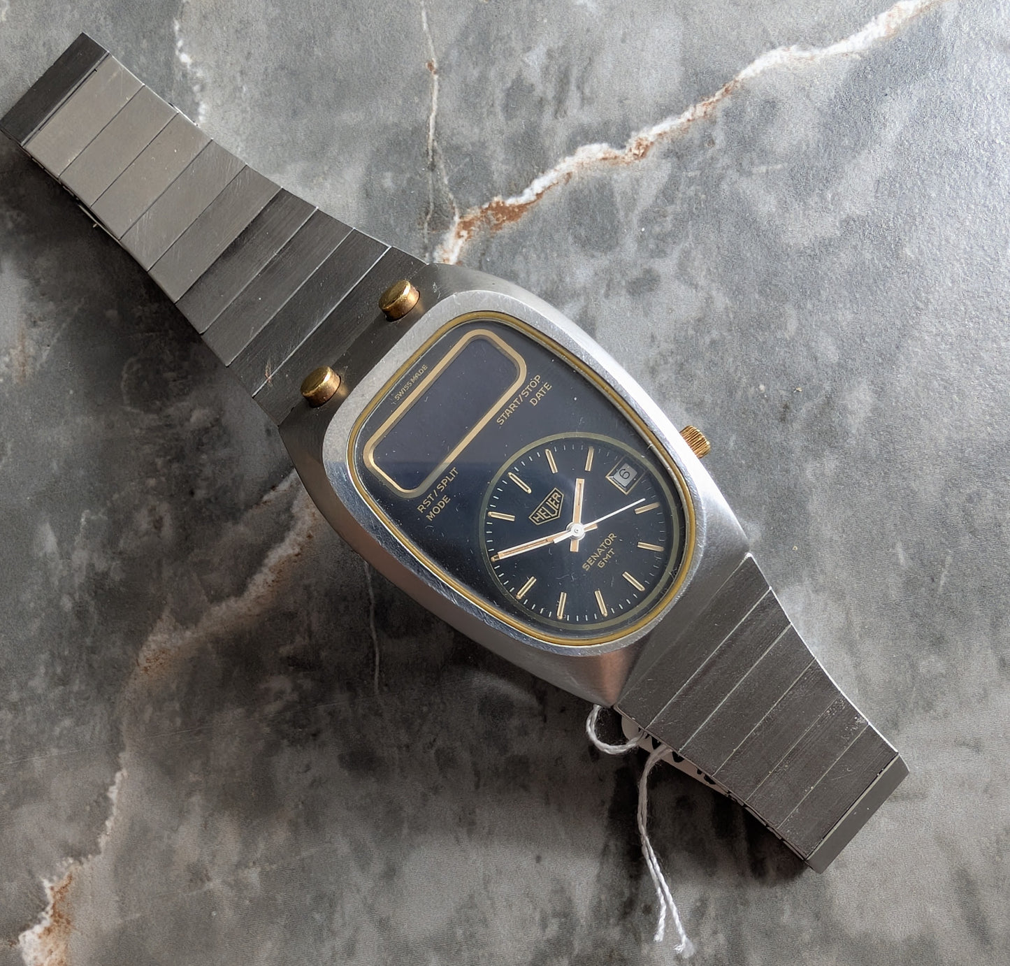 Vintage Heuer Senator GMT