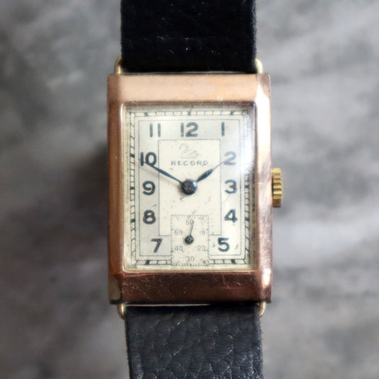 Vintage Record 9ct Gold 1950s Watch