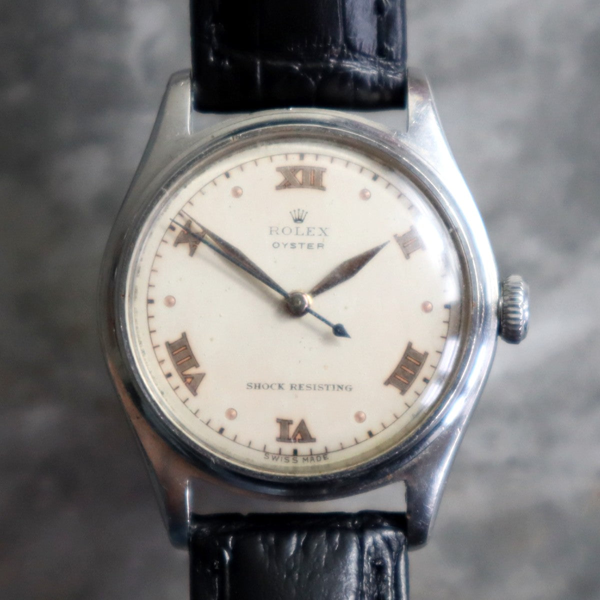 Rolex Oyster Shock resisting 4444 Rare Gilt Dial 1945