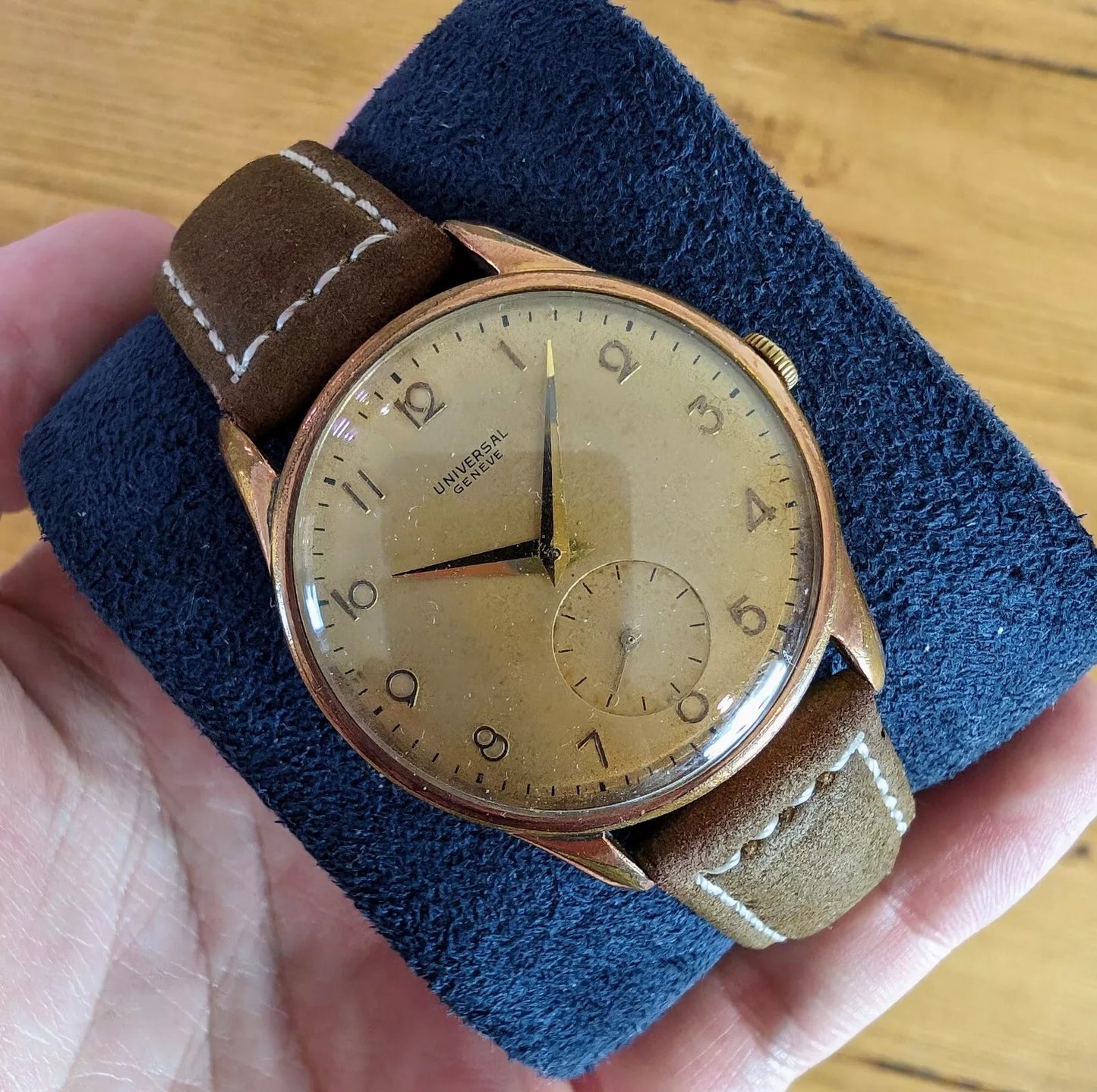 Universal Geneve Sub Second Gold Plated 1950s