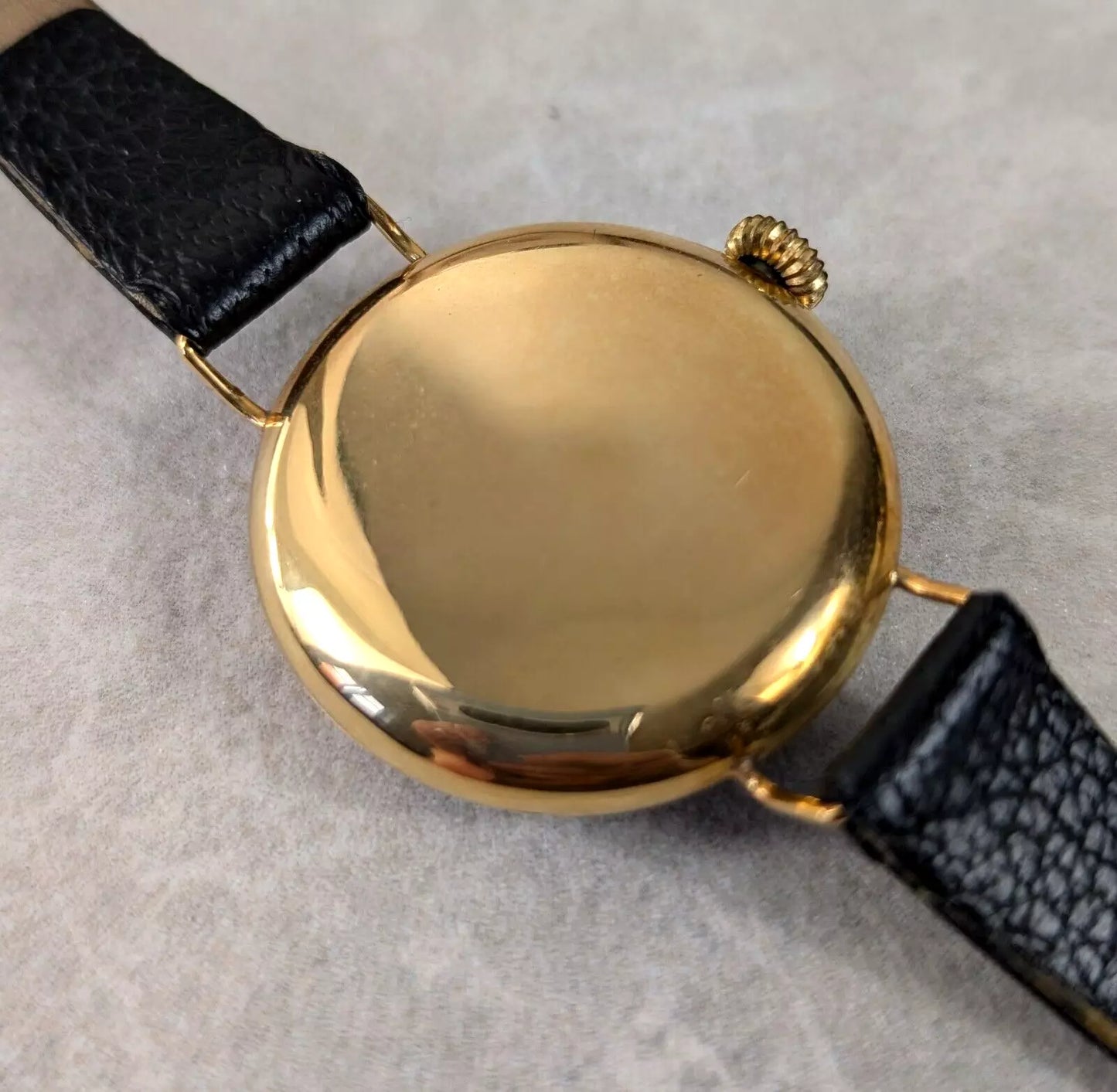 18ct Omega Military Officers Trench Watch - Very Rare Early Model