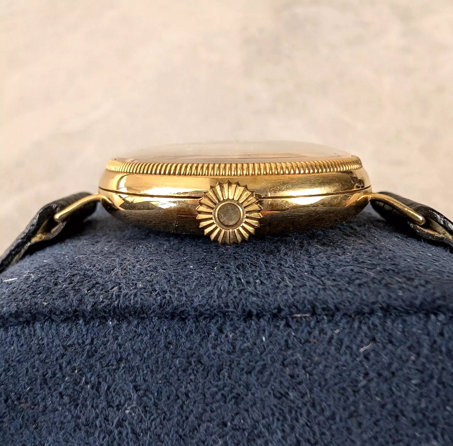 18ct Omega Military Officers Trench Watch - Very Rare Early Model