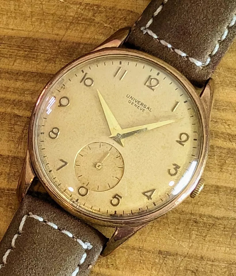 Universal Geneve Sub Second Gold Plated 1950s