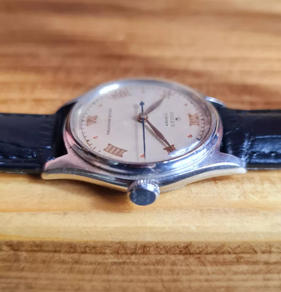 Rolex Oyster Shock resisting 4444 Rare Gilt Dial 1945